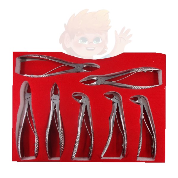 Gyermek fogászati fogó készlet, ZPEB-SET